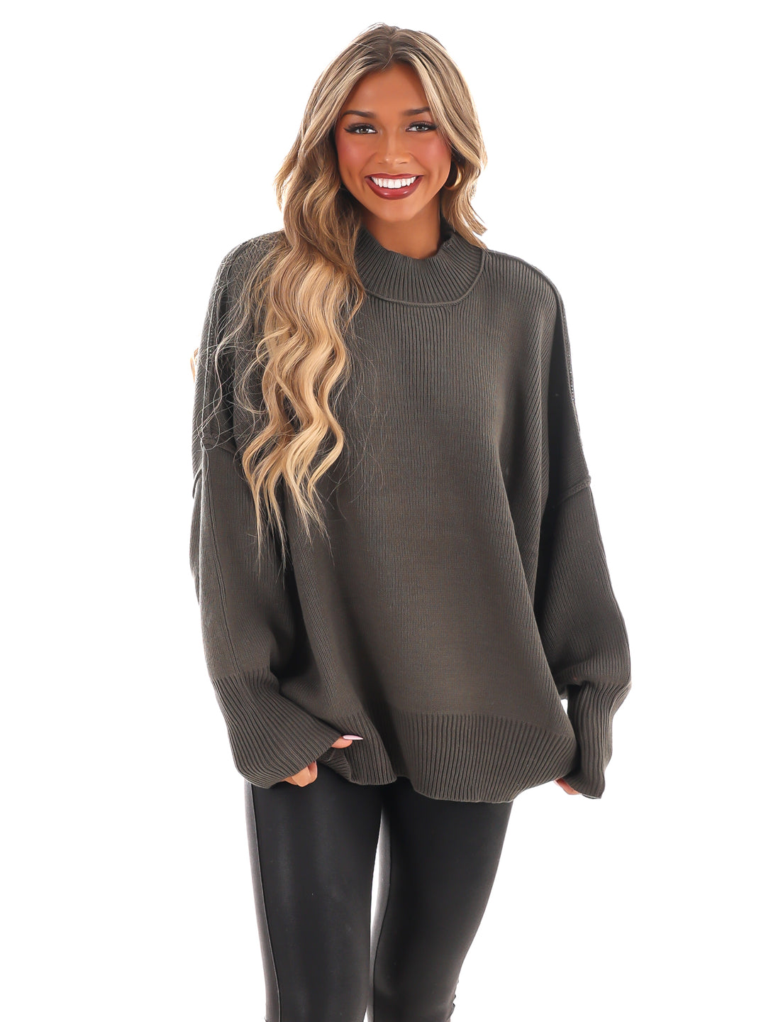 Easy Oversized Ribbed Sweater