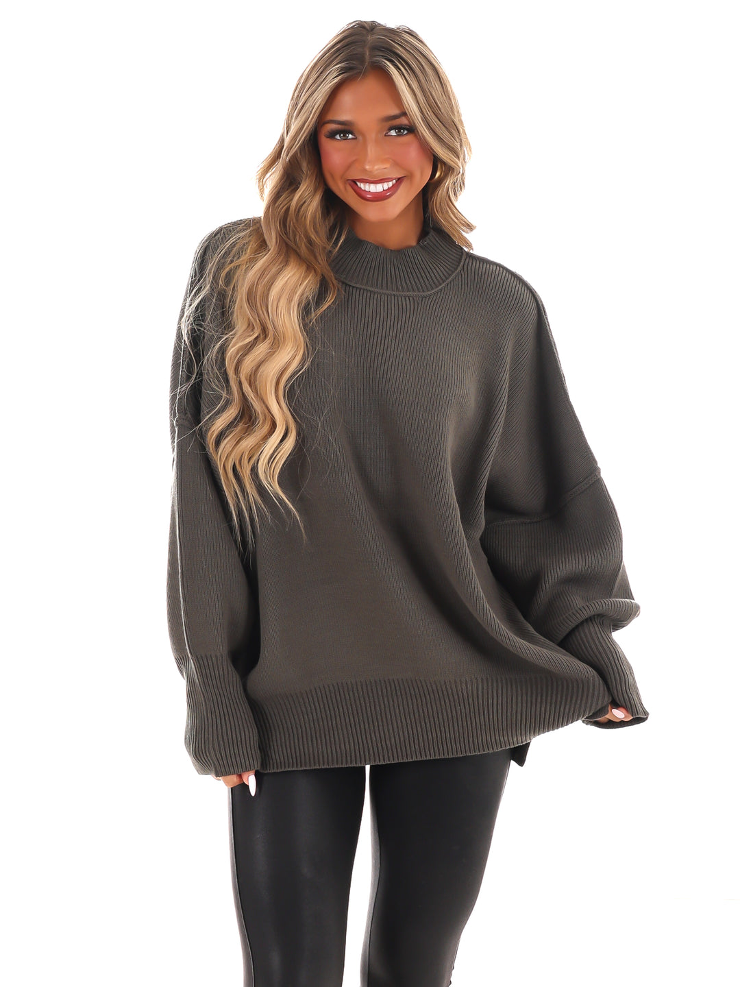 Easy Oversized Ribbed Sweater