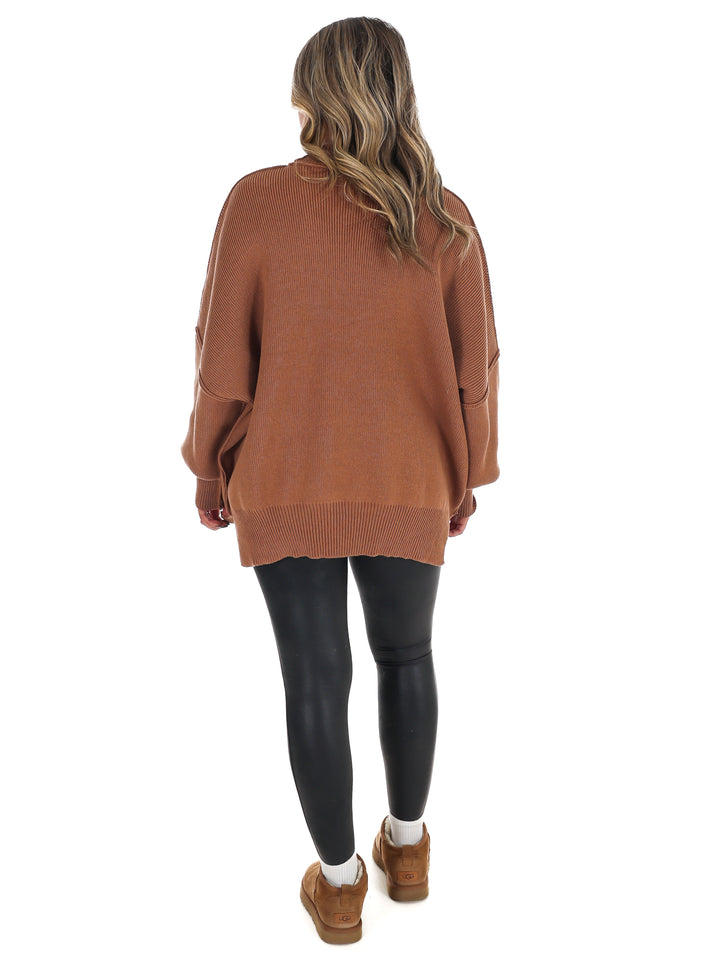 Easy Oversized Ribbed Sweater Doorbuster