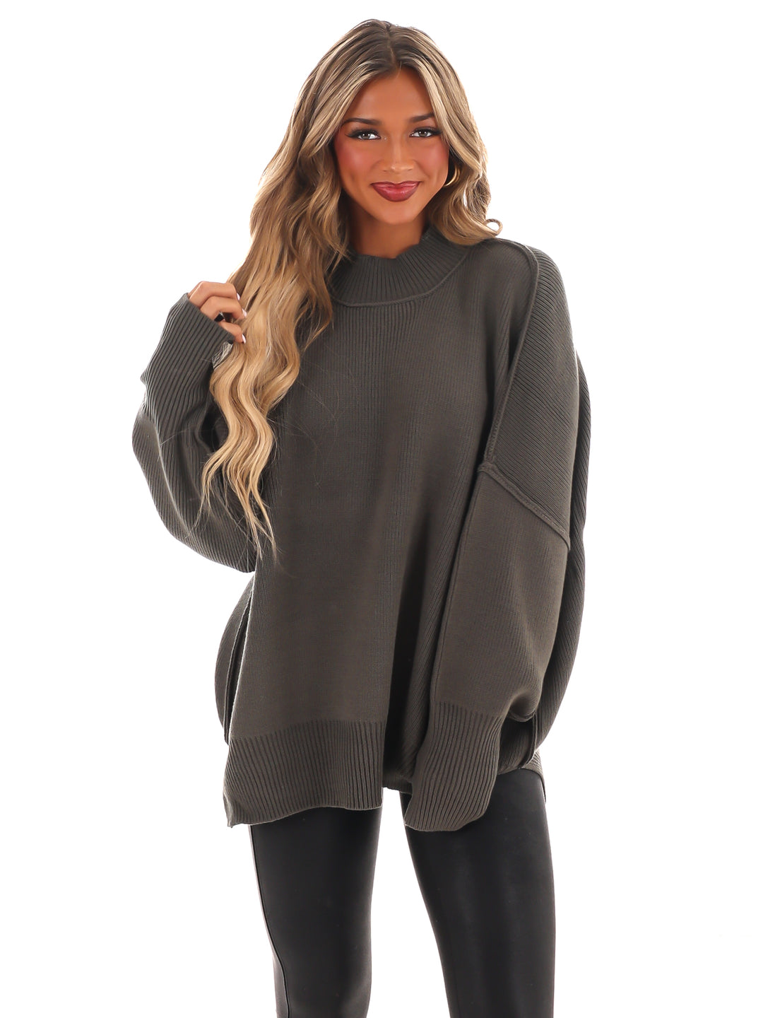 Easy Oversized Ribbed Sweater