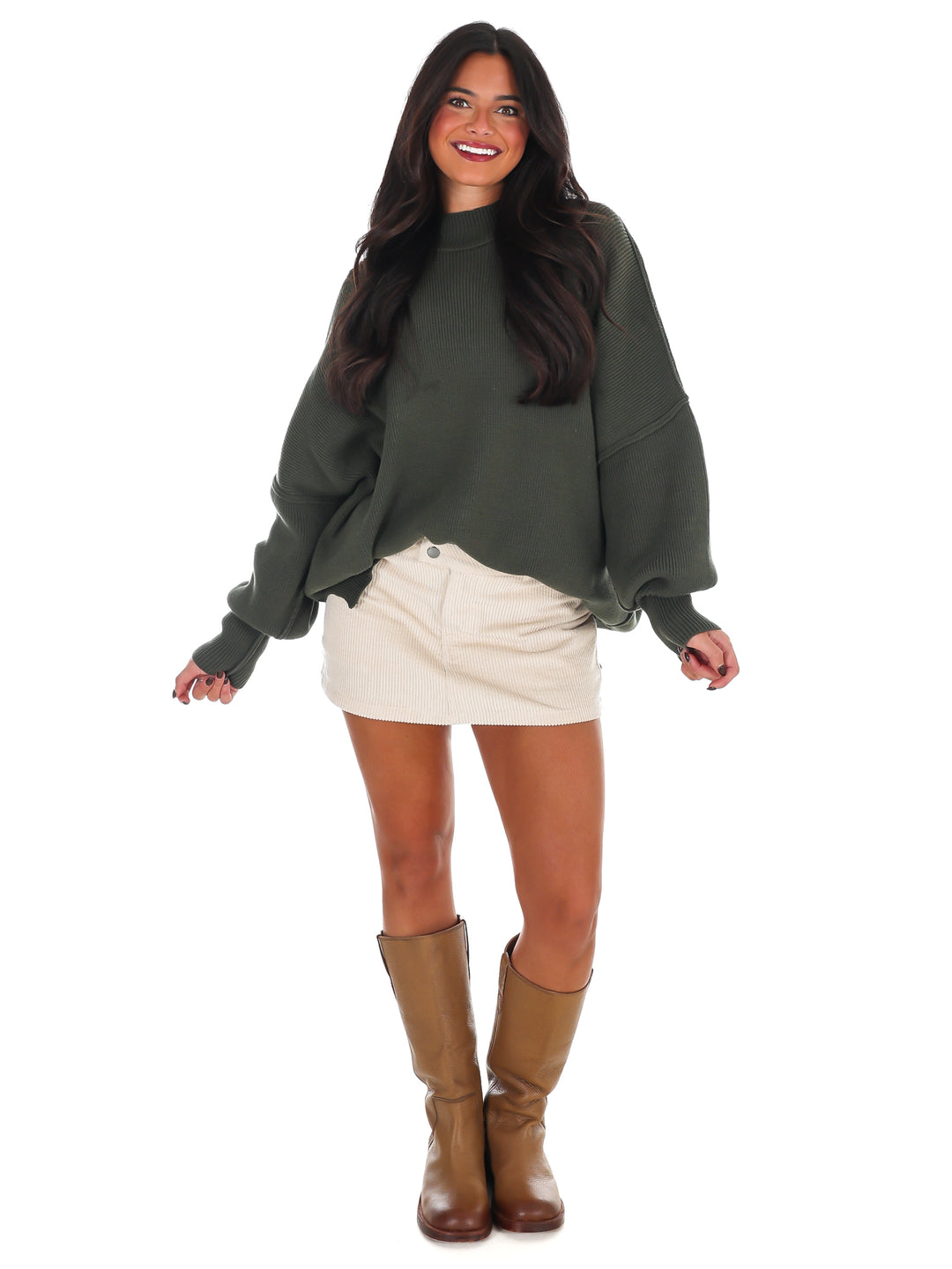 Easy Oversized Ribbed Sweater Doorbuster