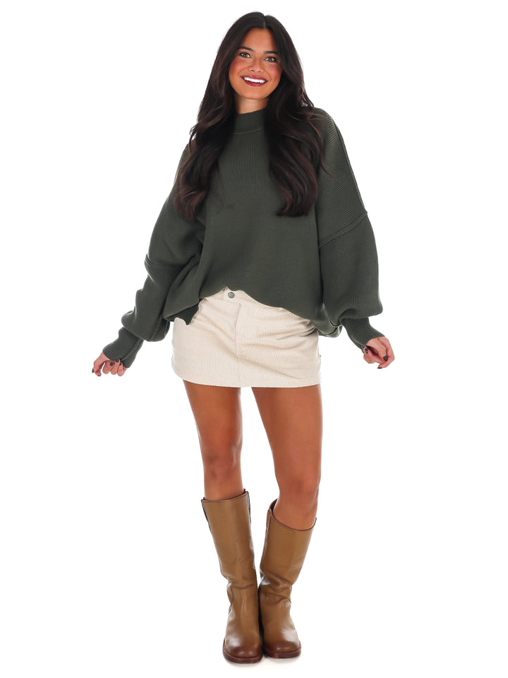 Easy Oversized Ribbed Sweater Doorbuster