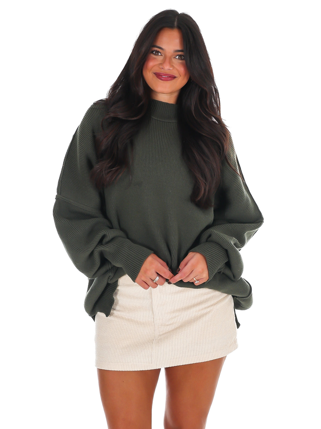 Easy Oversized Ribbed Sweater Doorbuster