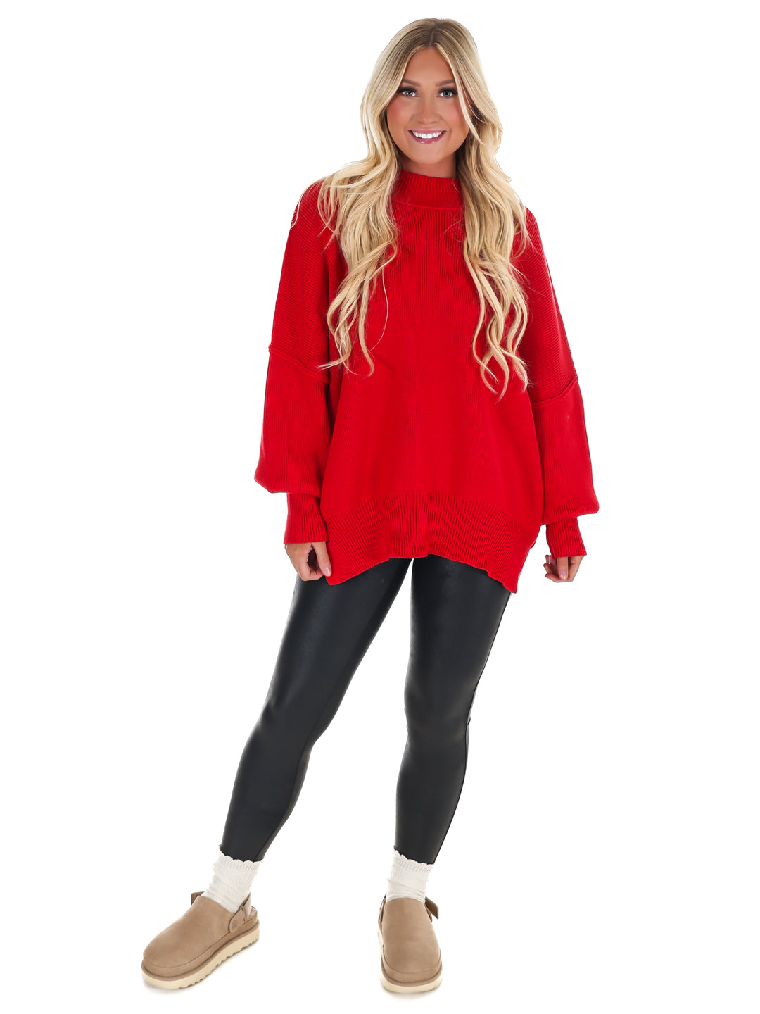 Easy Oversized Ribbed Sweater Doorbuster