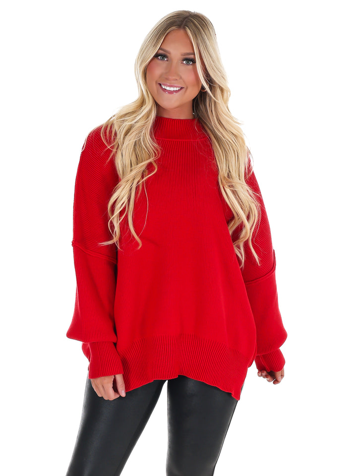 Easy Oversized Ribbed Sweater Doorbuster