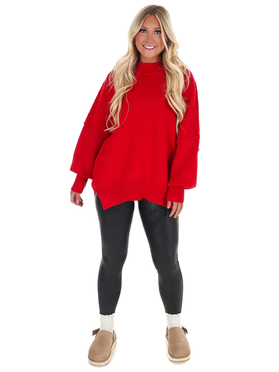 Easy Oversized Ribbed Sweater Doorbuster