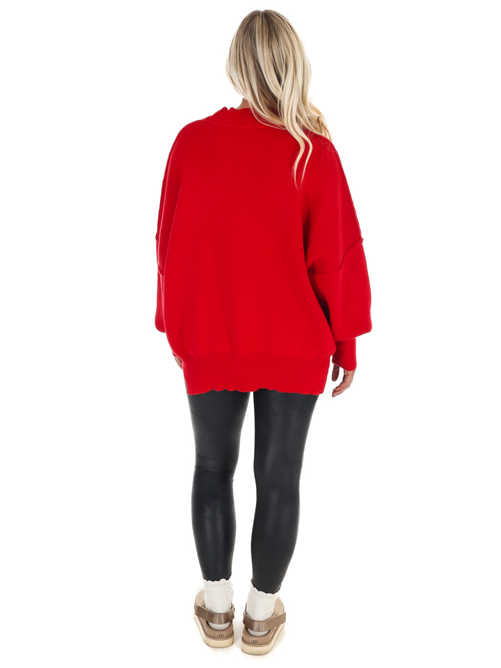 Easy Oversized Ribbed Sweater Doorbuster