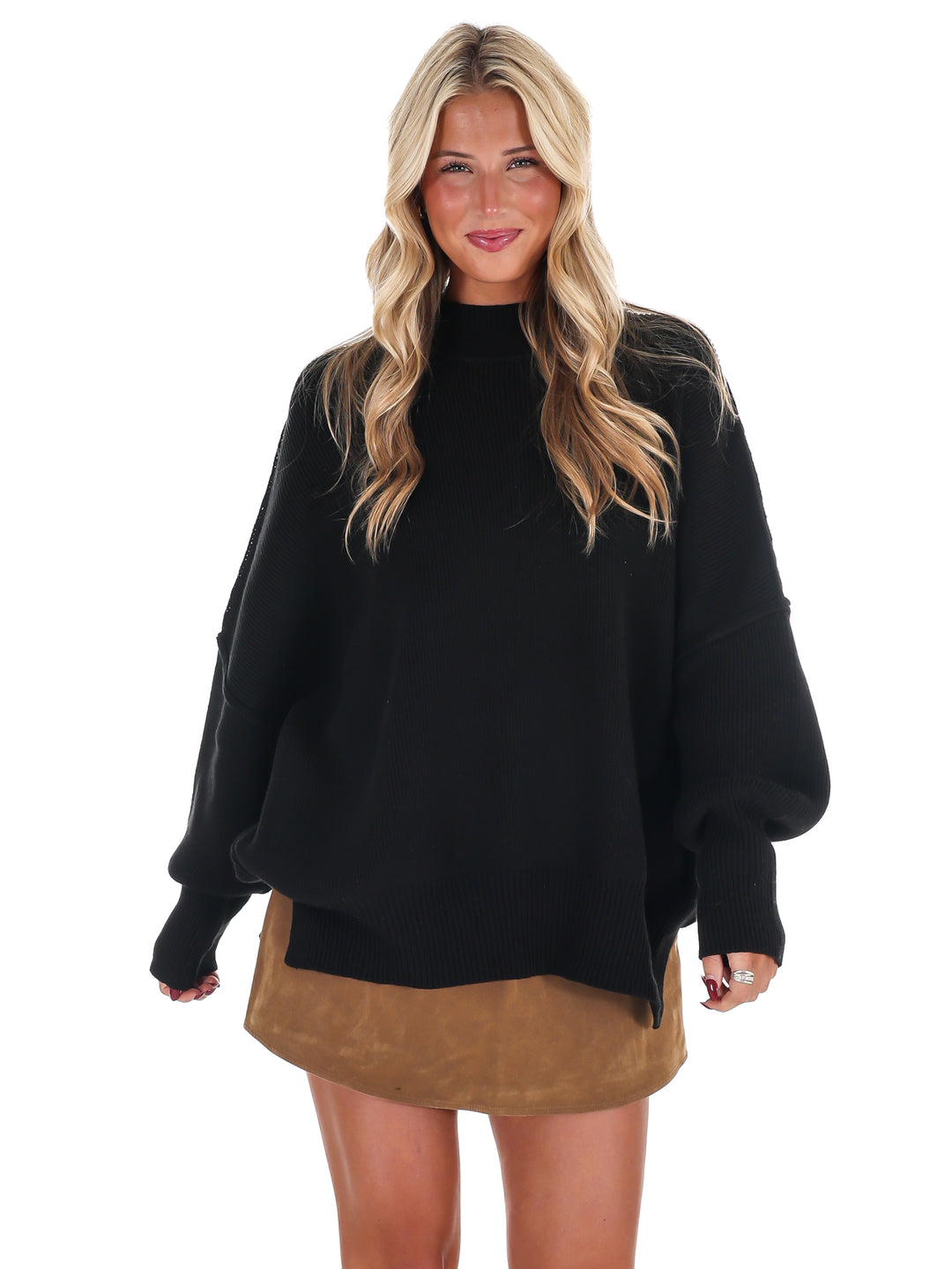 Easy Oversized Ribbed Sweater Doorbuster