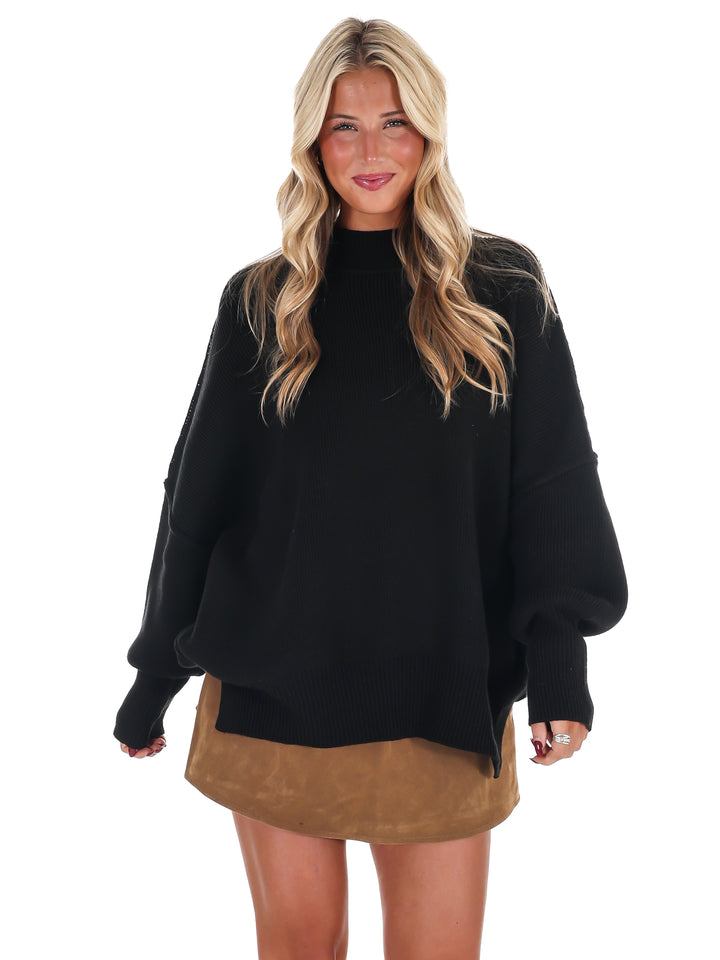 Easy Oversized Ribbed Sweater Doorbuster