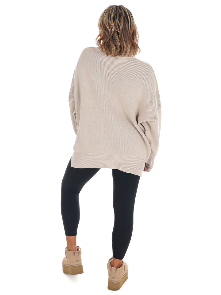 Easy Oversized Ribbed Sweater Doorbuster
