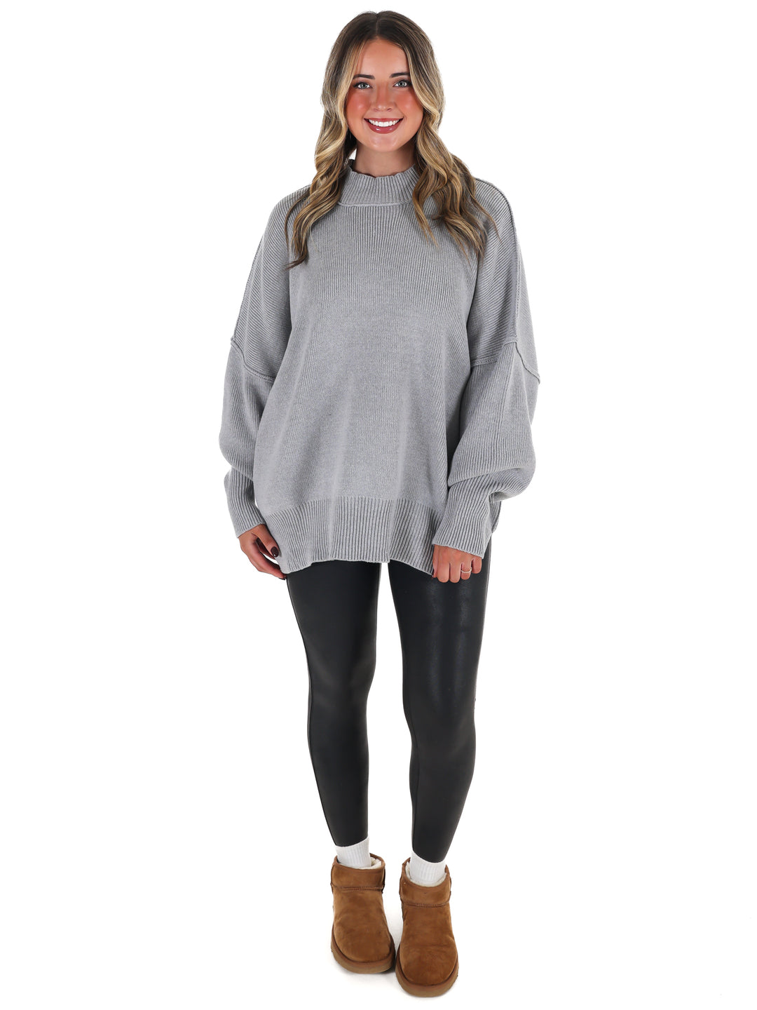 Easy Oversized Ribbed Sweater Doorbuster