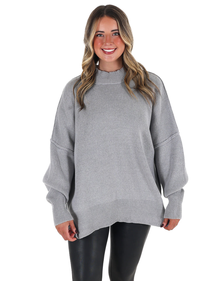 Easy Oversized Ribbed Sweater Doorbuster