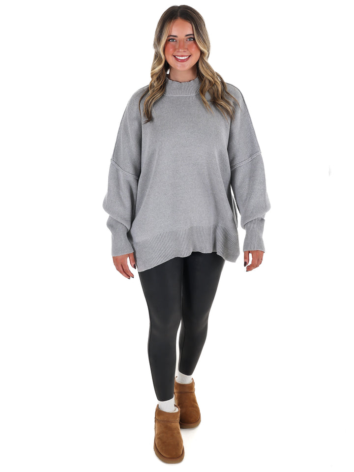 Easy Oversized Ribbed Sweater Doorbuster