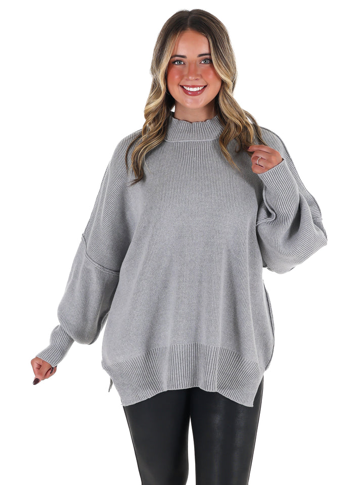 Easy Oversized Ribbed Sweater Doorbuster