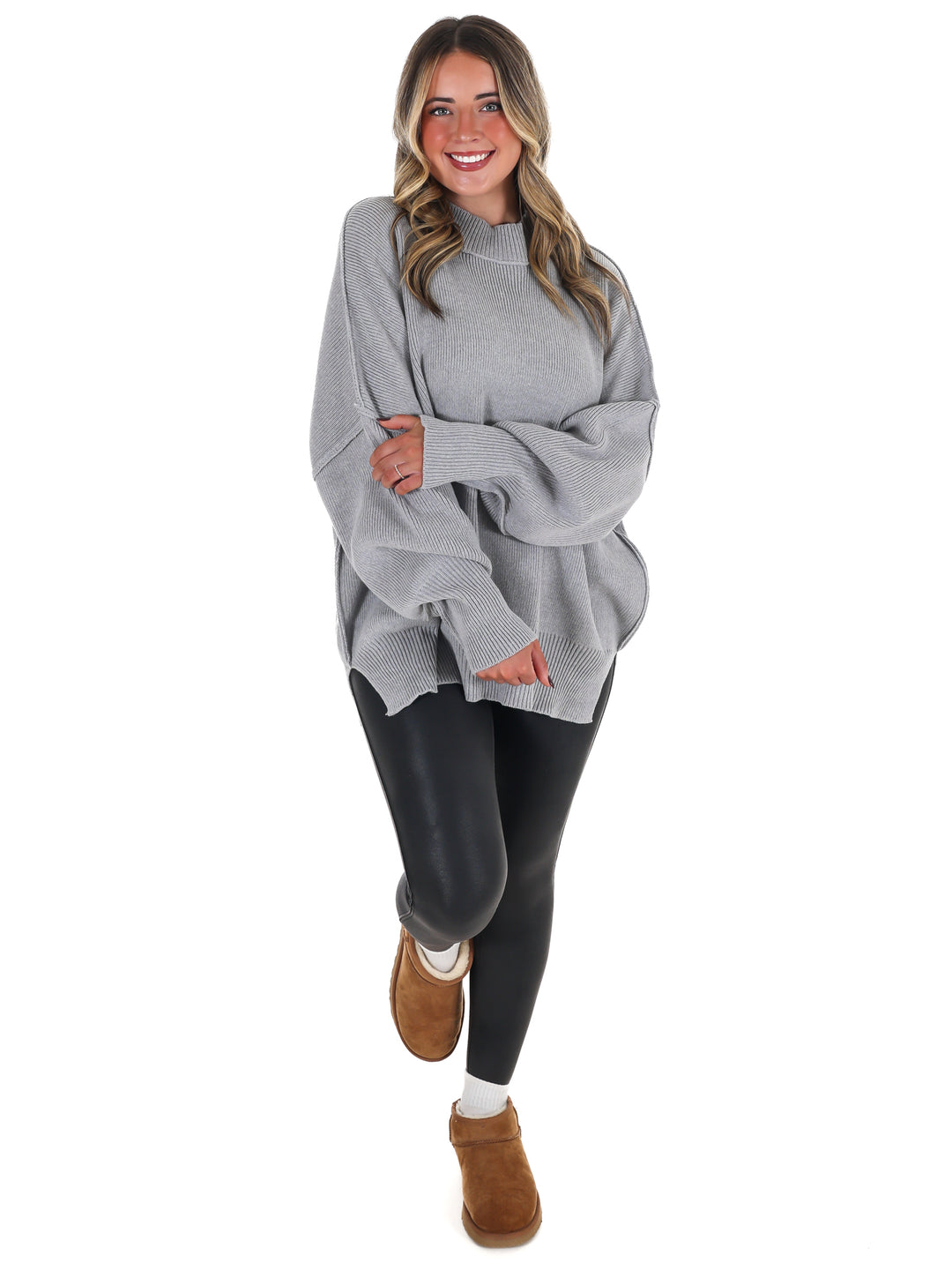Easy Oversized Ribbed Sweater Doorbuster