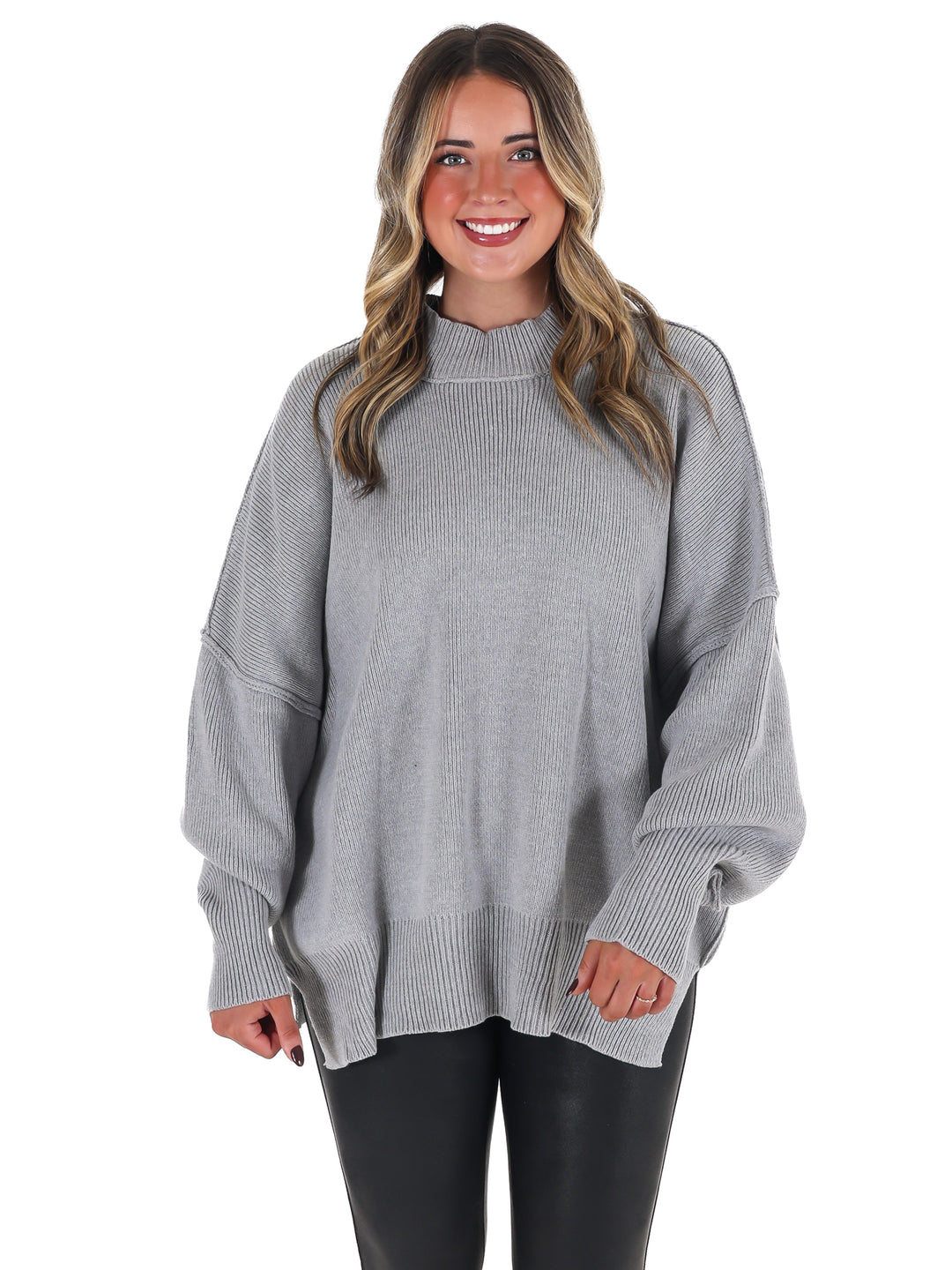 Easy Oversized Ribbed Sweater Doorbuster