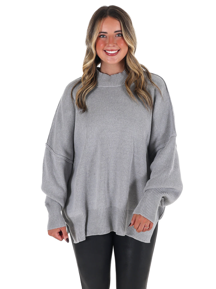 Easy Oversized Ribbed Sweater Doorbuster