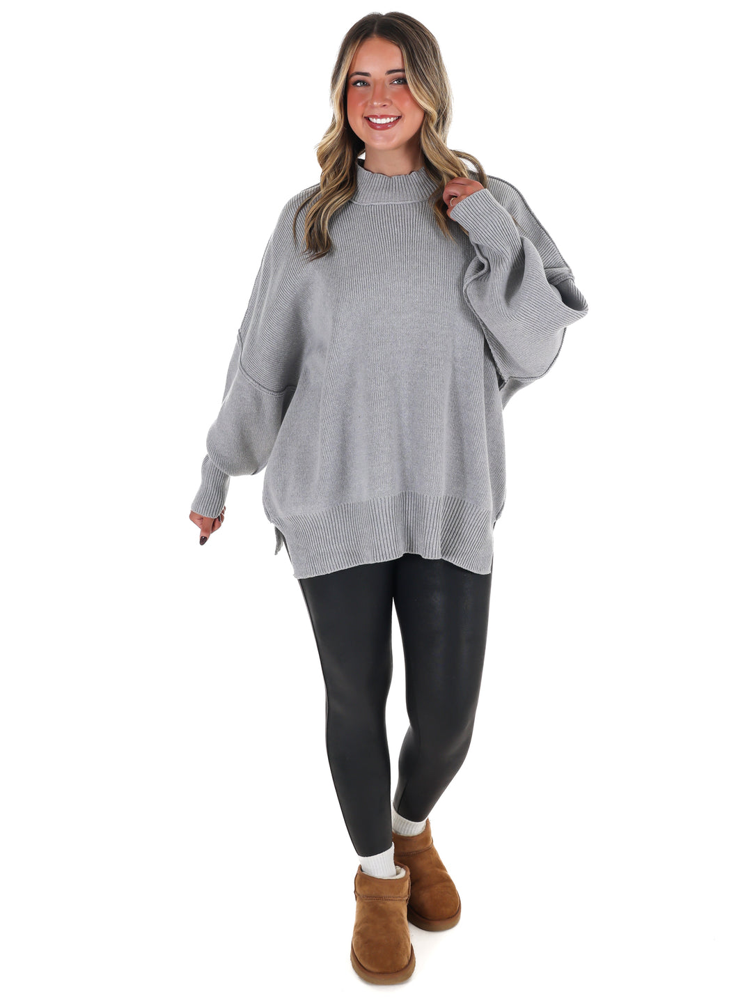 Easy Oversized Ribbed Sweater Doorbuster