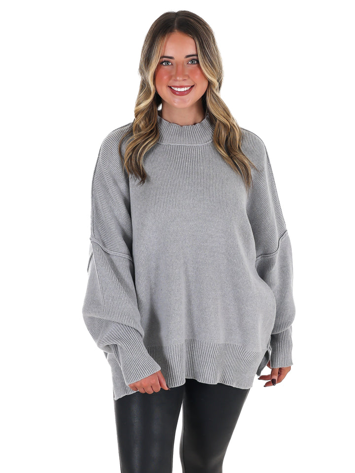 Easy Oversized Ribbed Sweater Doorbuster