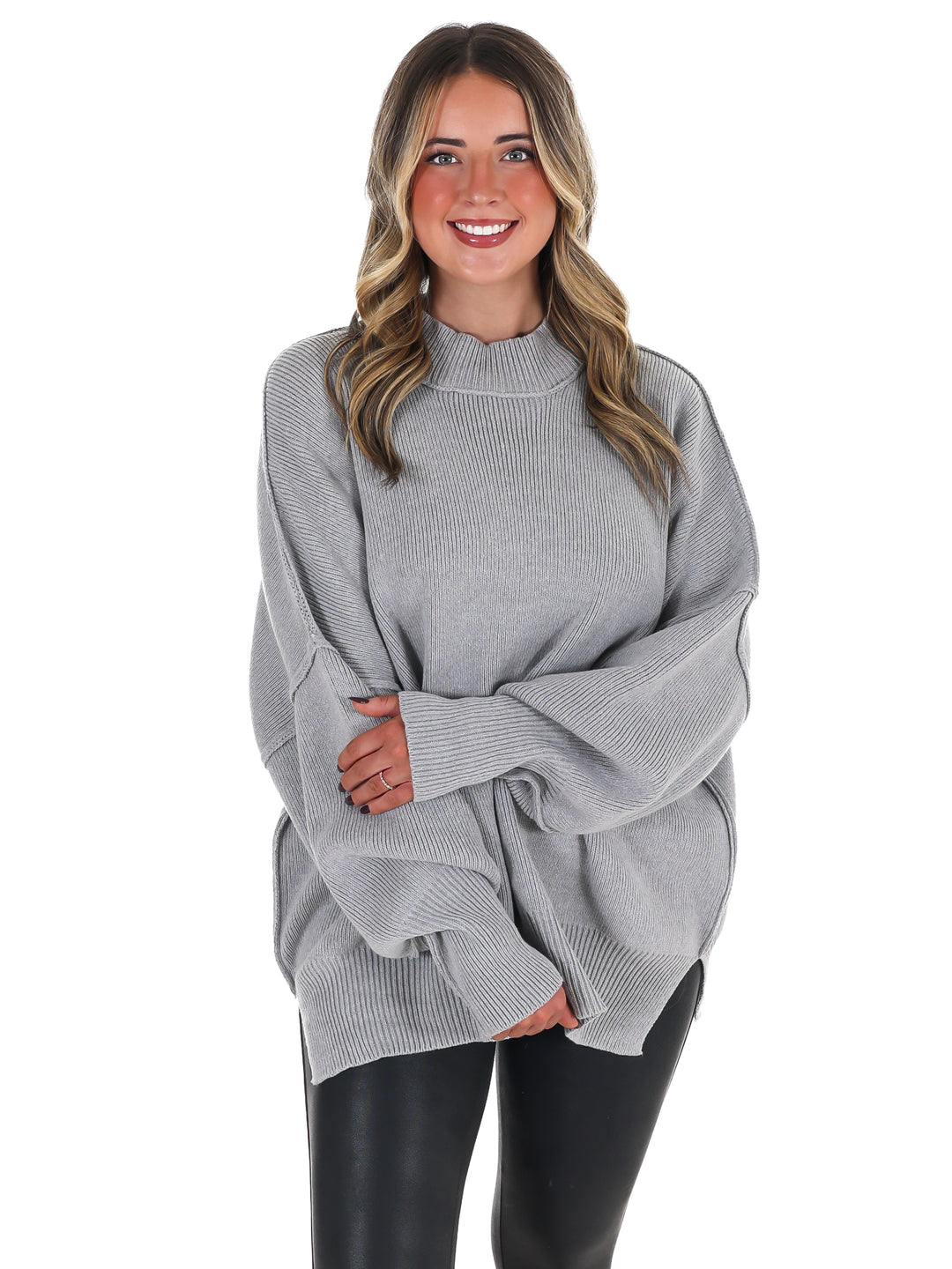 Easy Oversized Ribbed Sweater Doorbuster