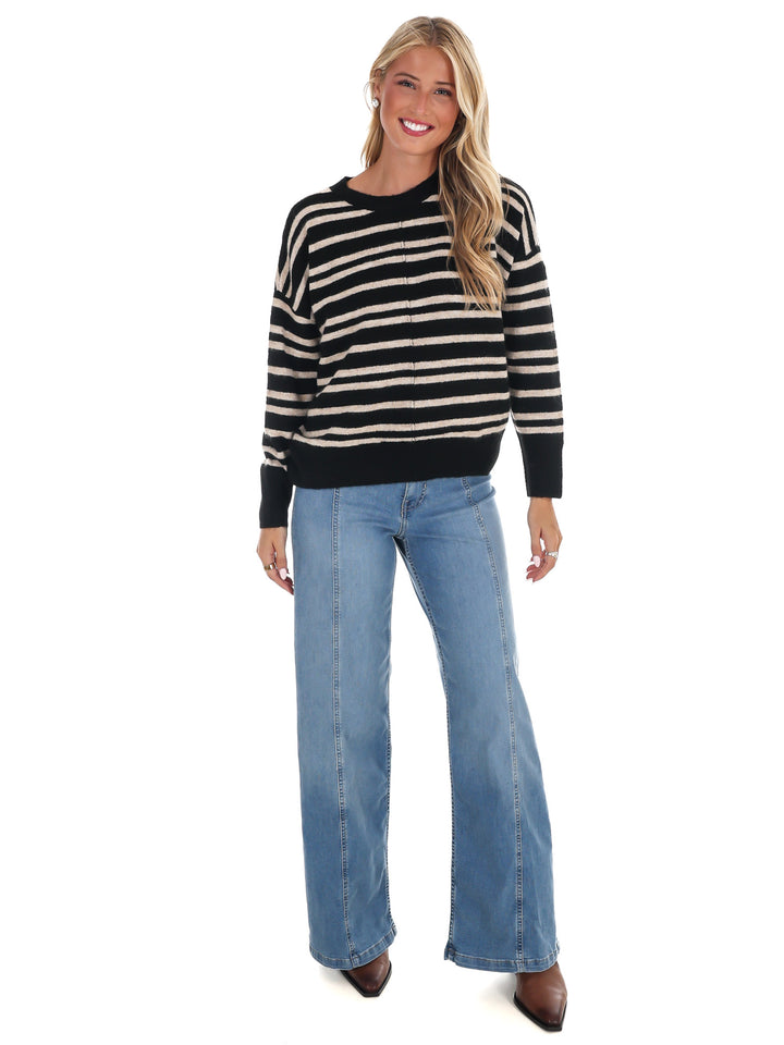 Midnight Muse Stripe Sweater