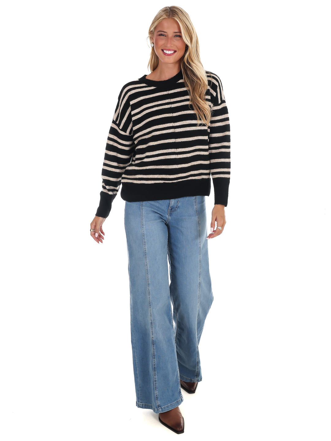 Midnight Muse Stripe Sweater