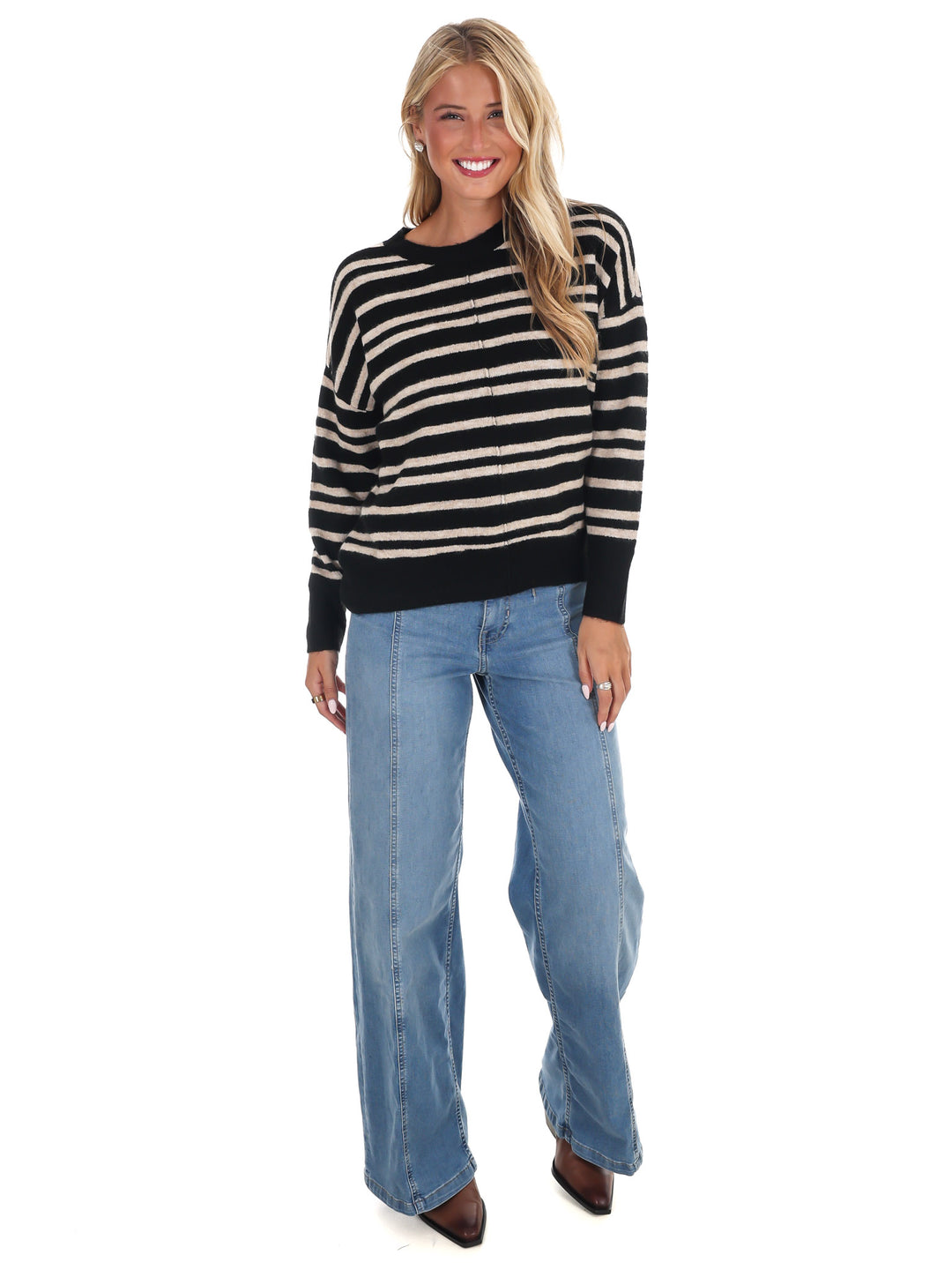 Midnight Muse Stripe Sweater