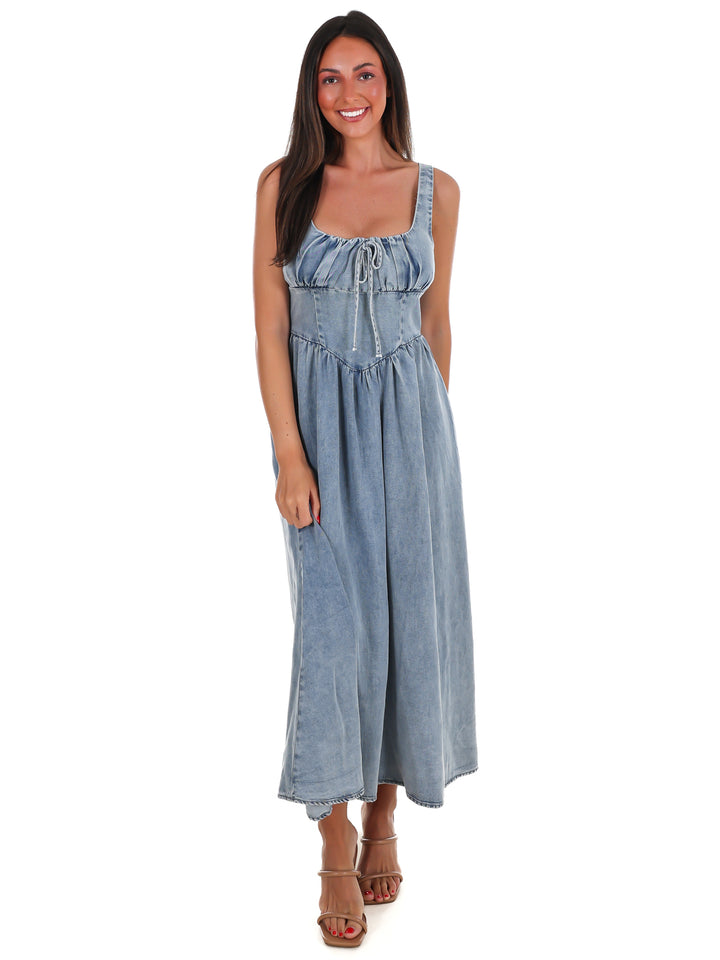 Chapter One Denim Midi Dress