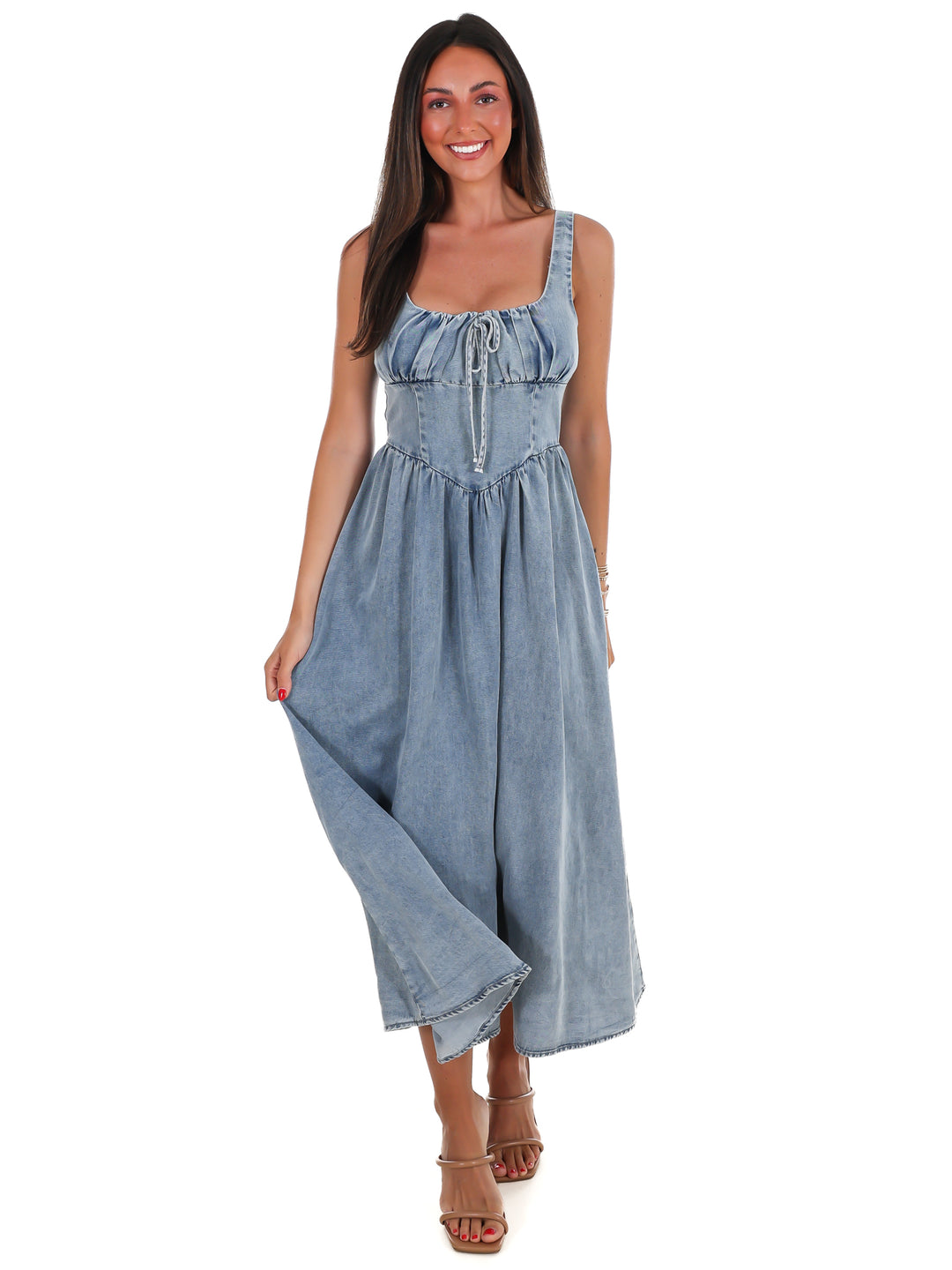 Chapter One Denim Midi Dress
