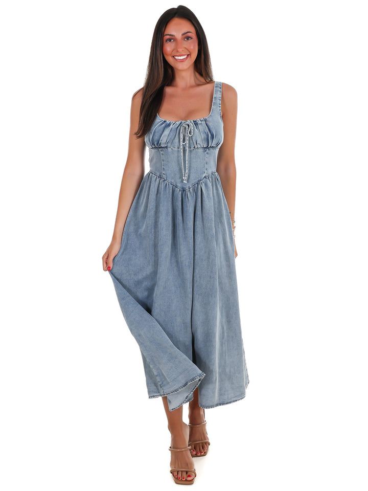 Chapter One Denim Midi Dress