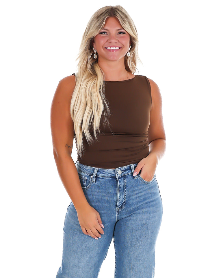 Day Off Boat Neck Seamless Top