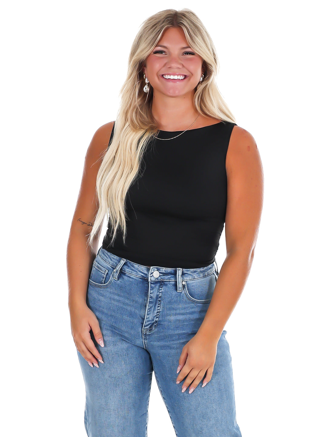 Day Off Boat Neck Seamless Top