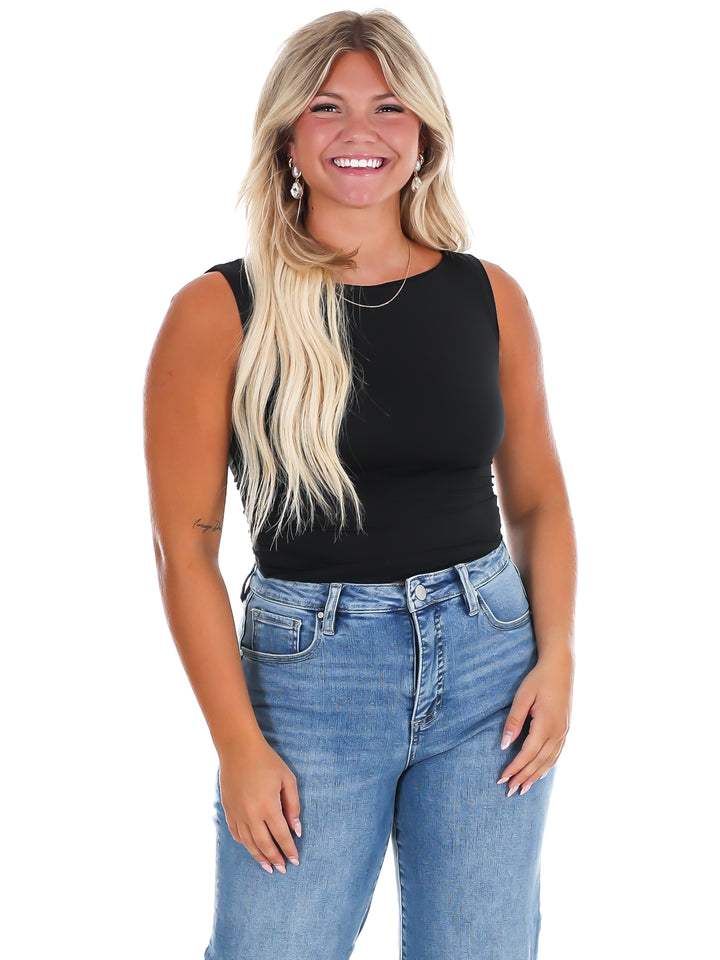 Day Off Boat Neck Seamless Top