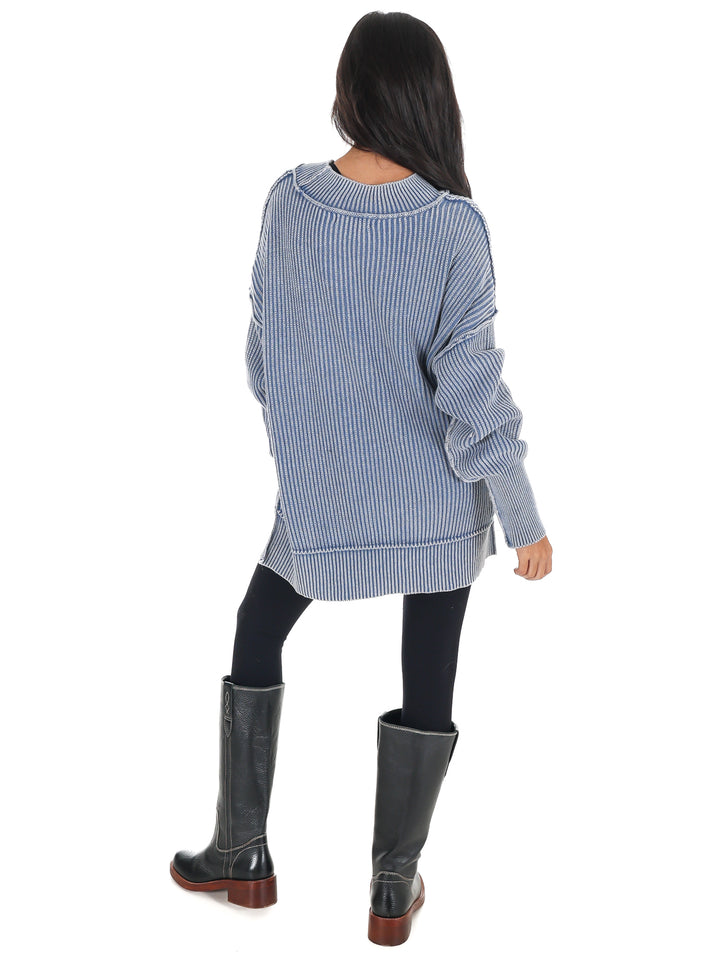 Acid Wash Oversized Sweater Doorbuster