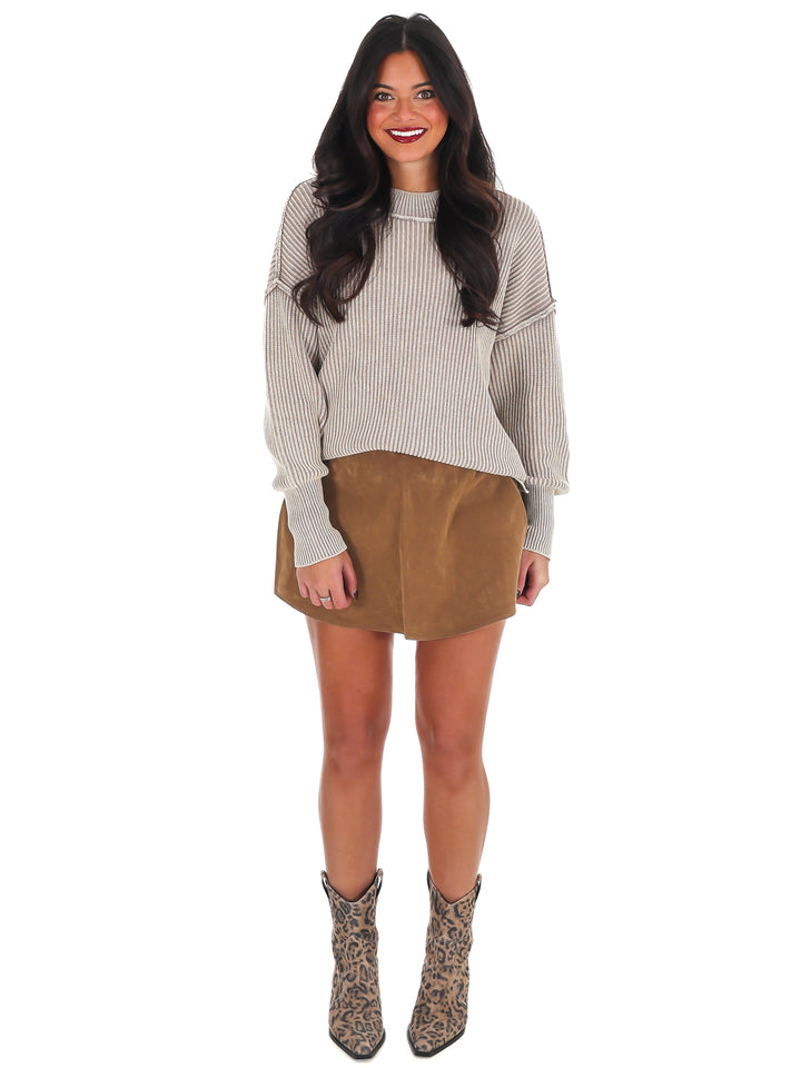 Acid Wash Oversized Sweater Doorbuster