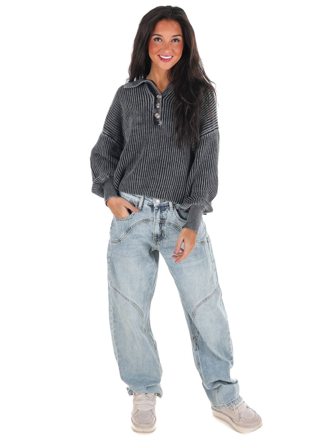 Always on Point Collared Sweater