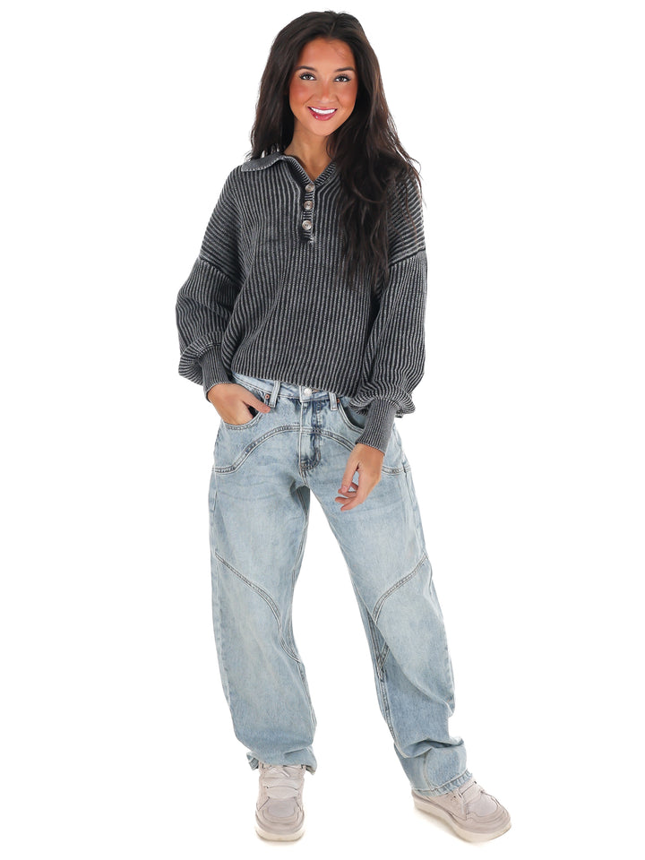 Always on Point Collared Sweater