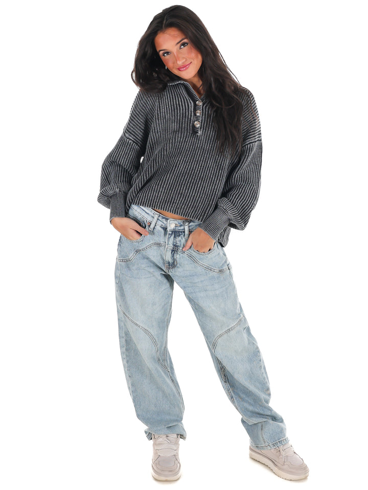 Always on Point Collared Sweater