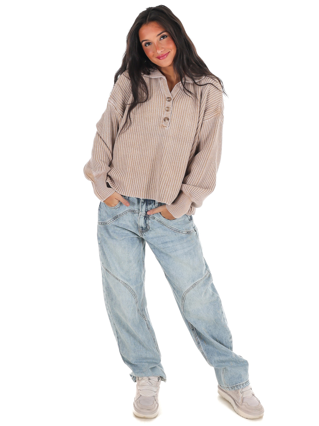 Always on Point Collared Sweater