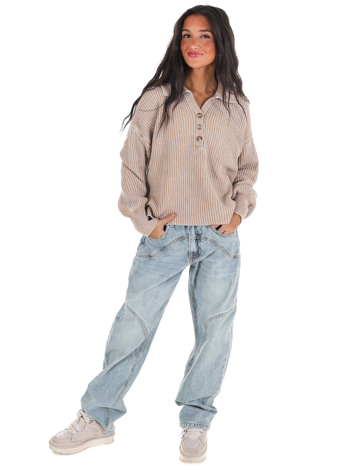 Always on Point Collared Sweater