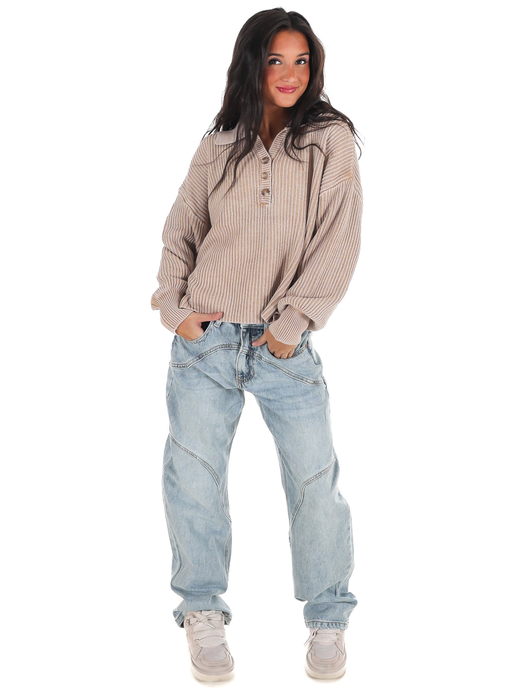 Always on Point Collared Sweater