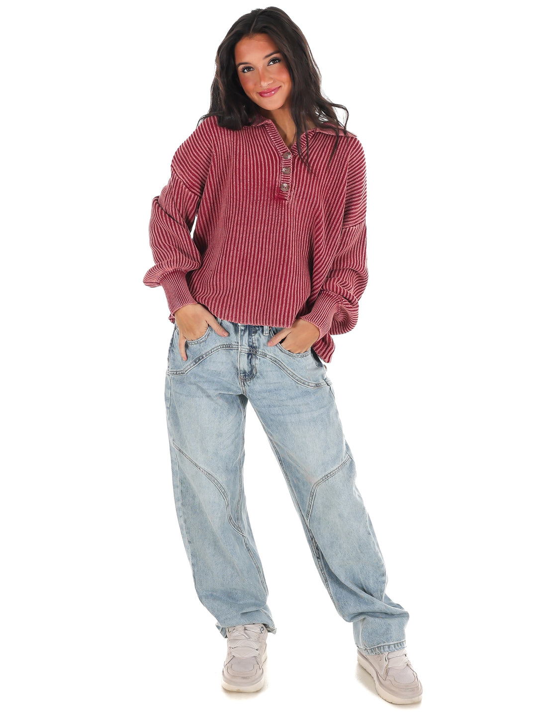 Always on Point Collared Sweater