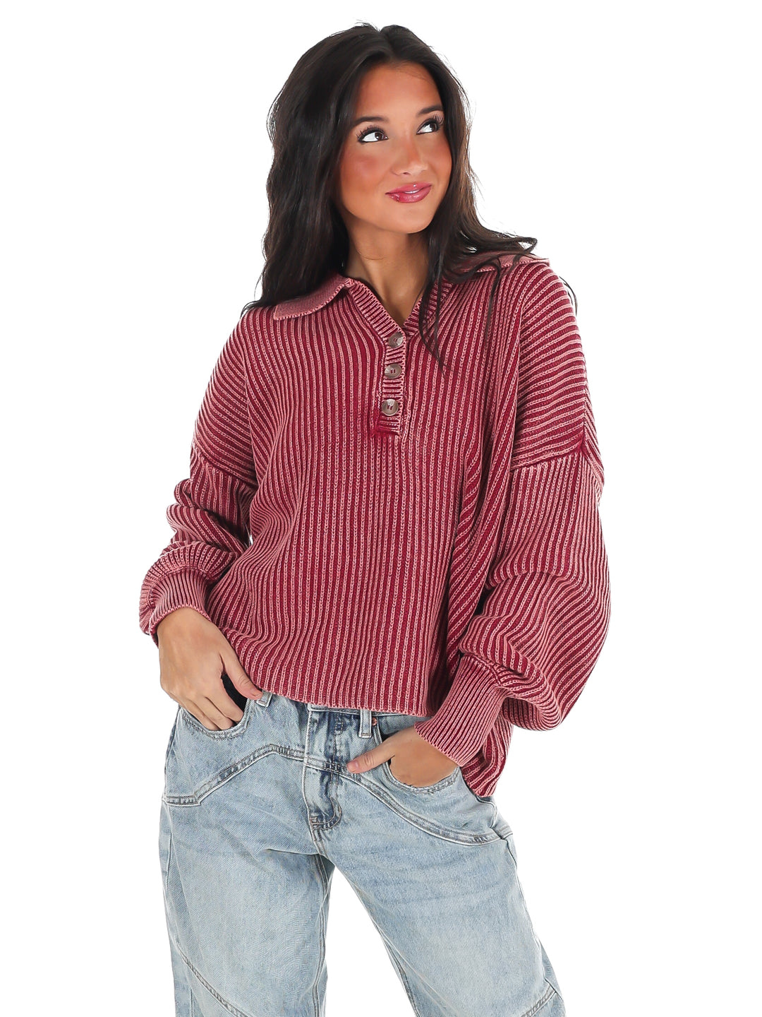 Always on Point Collared Sweater