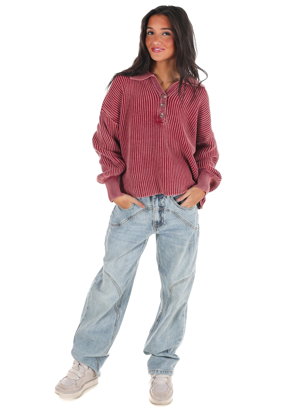 Always on Point Collared Sweater