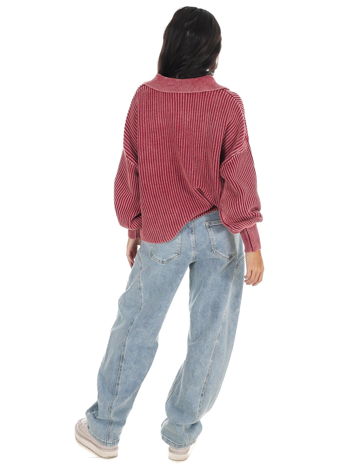 Always on Point Collared Sweater