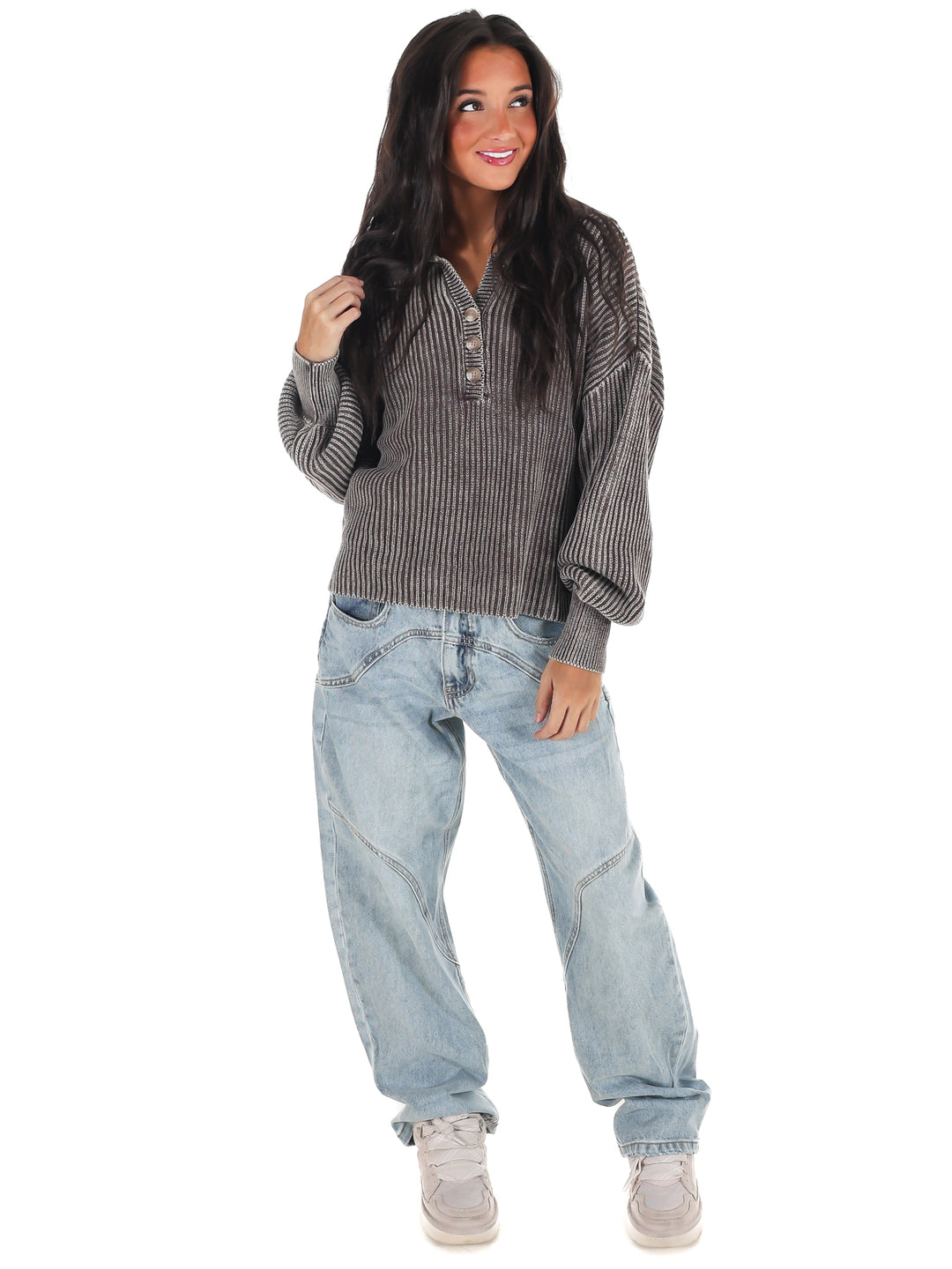 Always on Point Collared Sweater