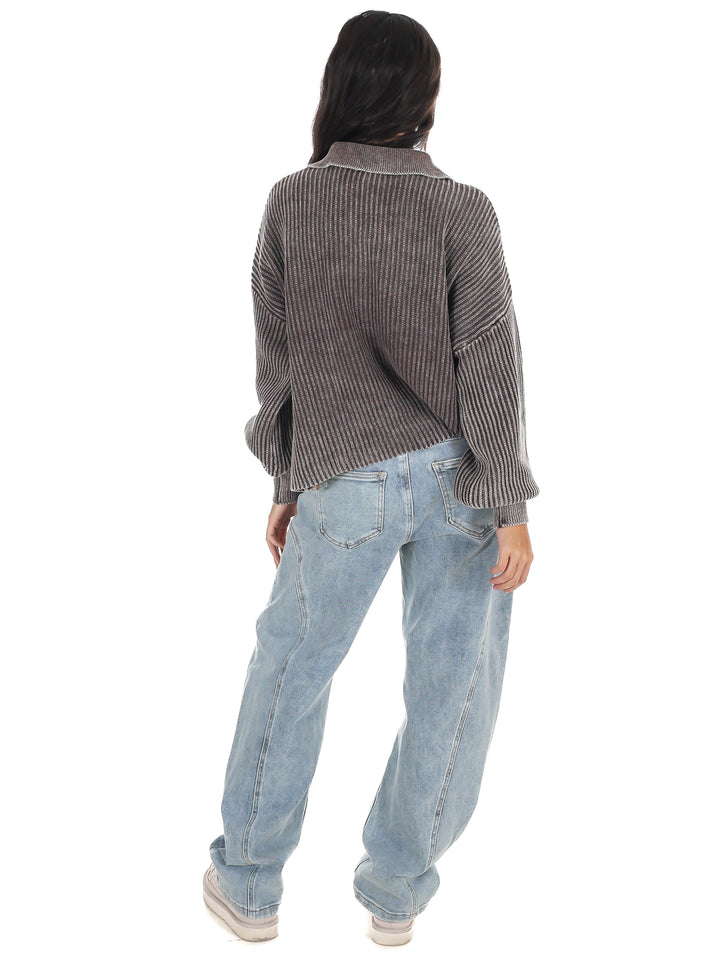 Always on Point Collared Sweater