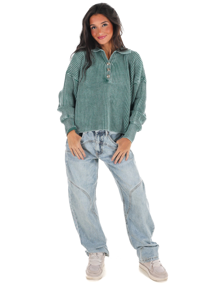 Always on Point Collared Sweater