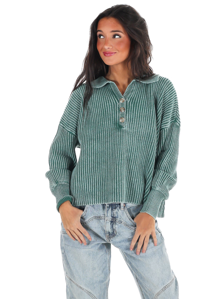 Always on Point Collared Sweater