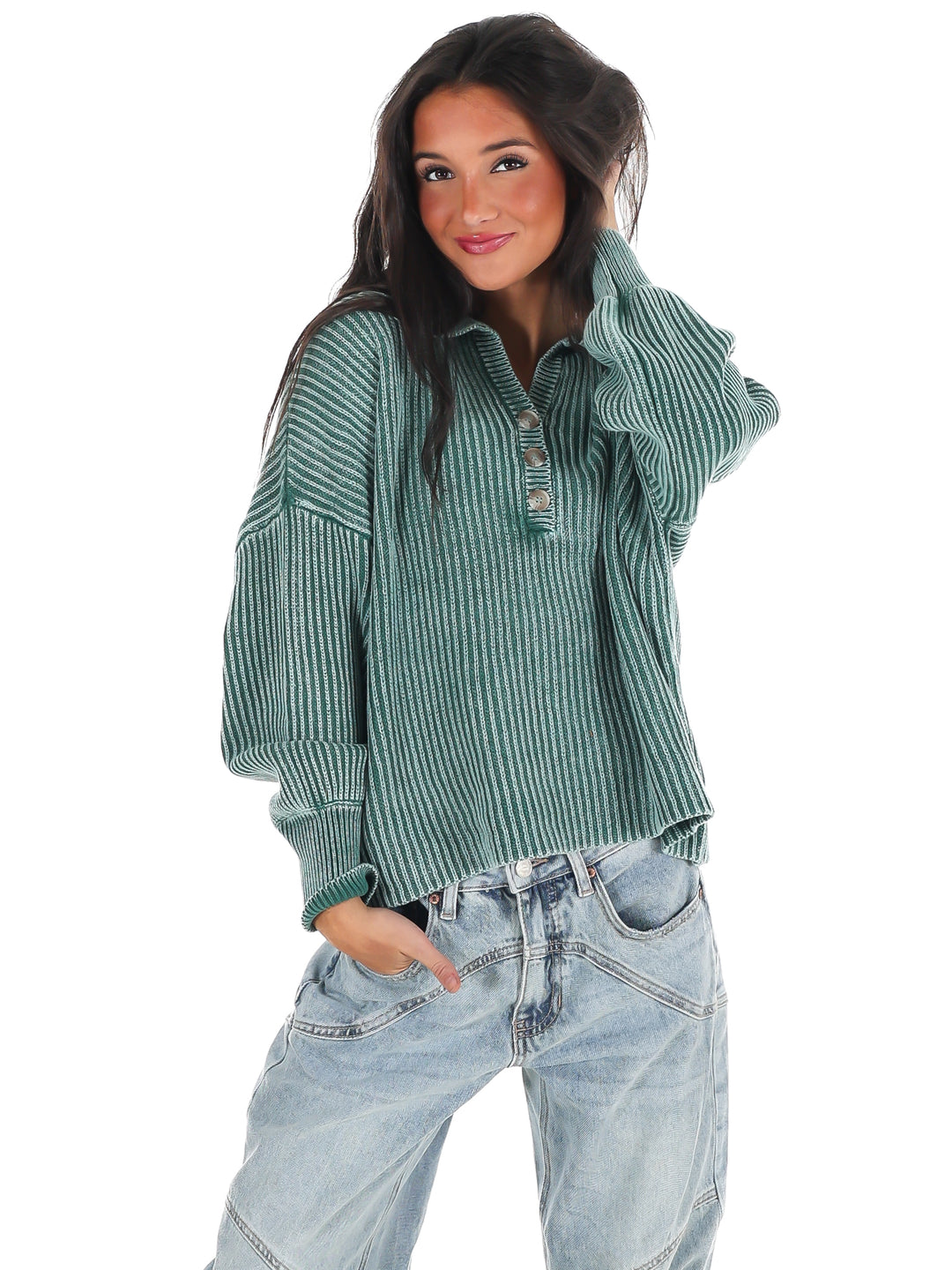 Always on Point Collared Sweater